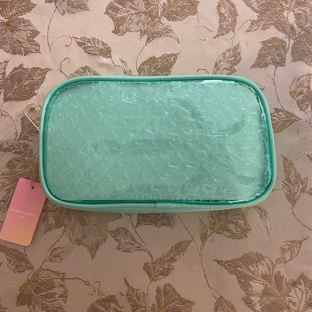 Stoney Clover Lane x Target Bubble Hearts Green Teal Pouch